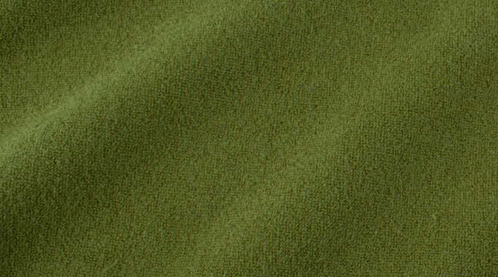 Green brushed terry  Ecological Textiles