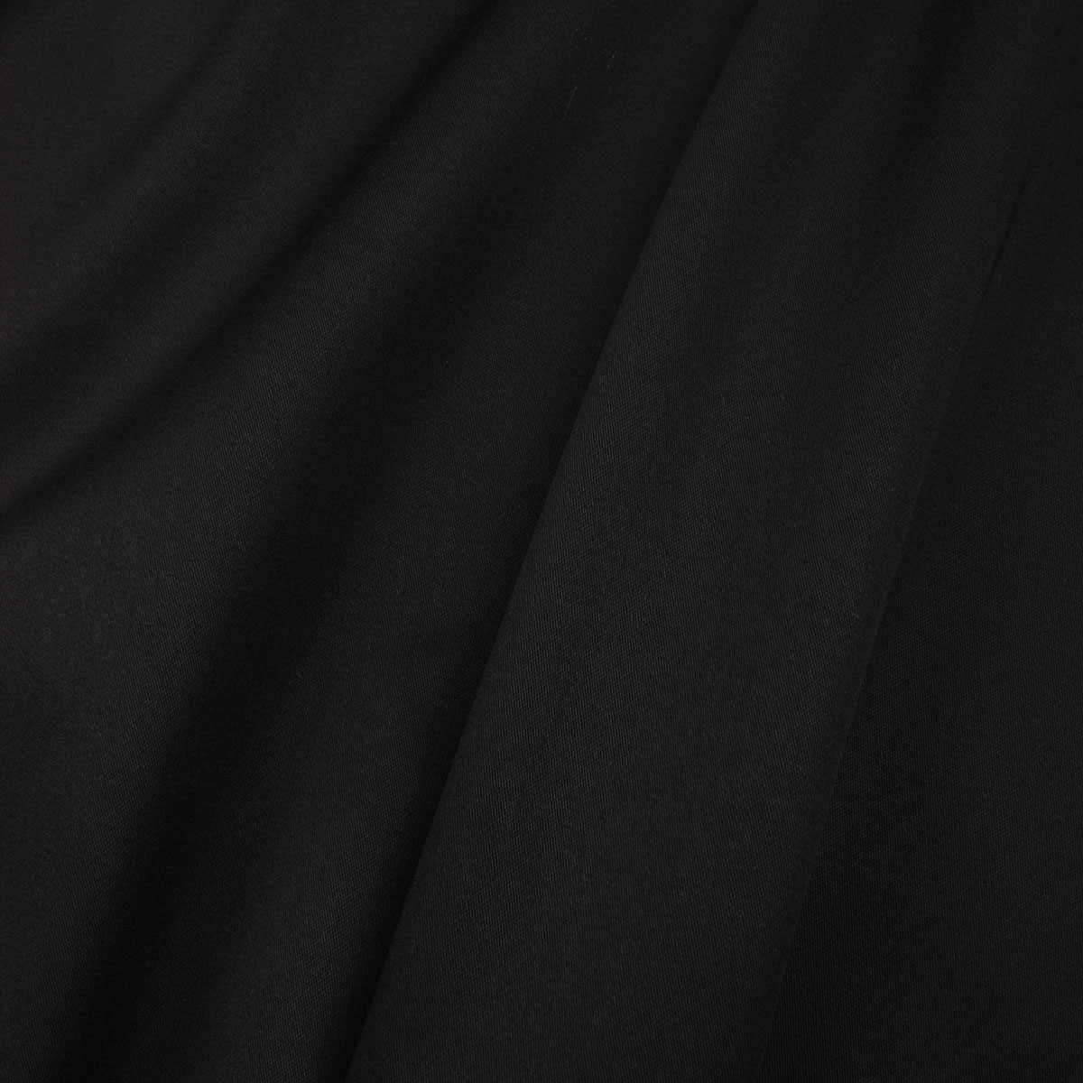 Black 100% organic cotton satin | Ecological Textiles