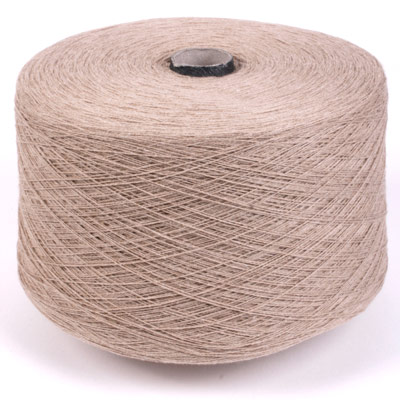 Yarn with recycled cotton in colour oatmeal