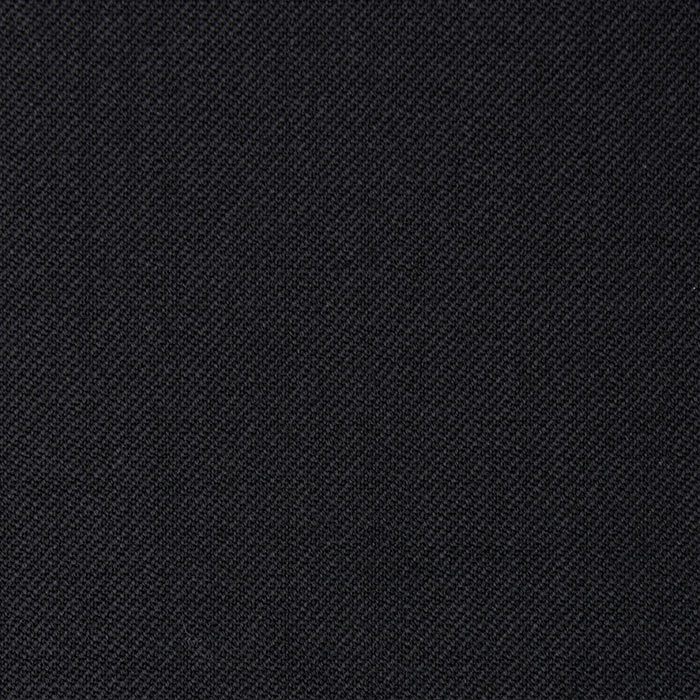 Black organic wool woven fabric